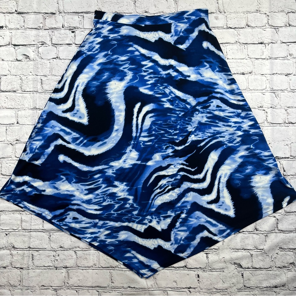 Chico’s Knit Kit Cerlean Skirt Chico's 0/Small